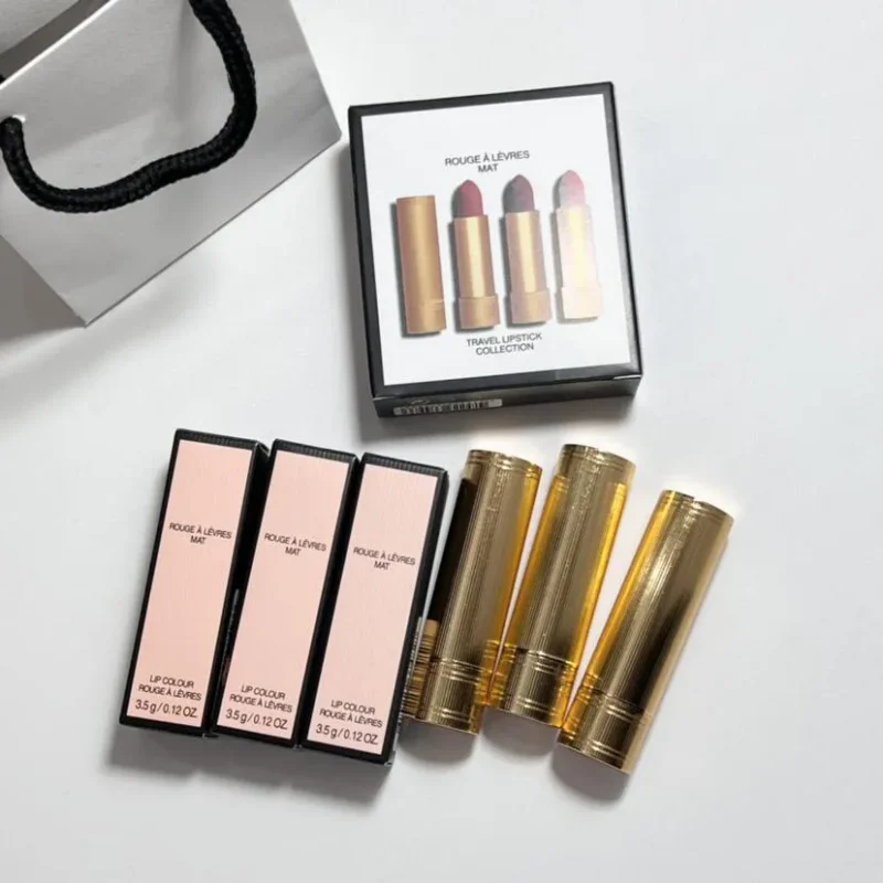 LIP LIP ET REGSTICK SET MATTE FINE: Travel Lipstick Collection Mit De Bâton De Baume