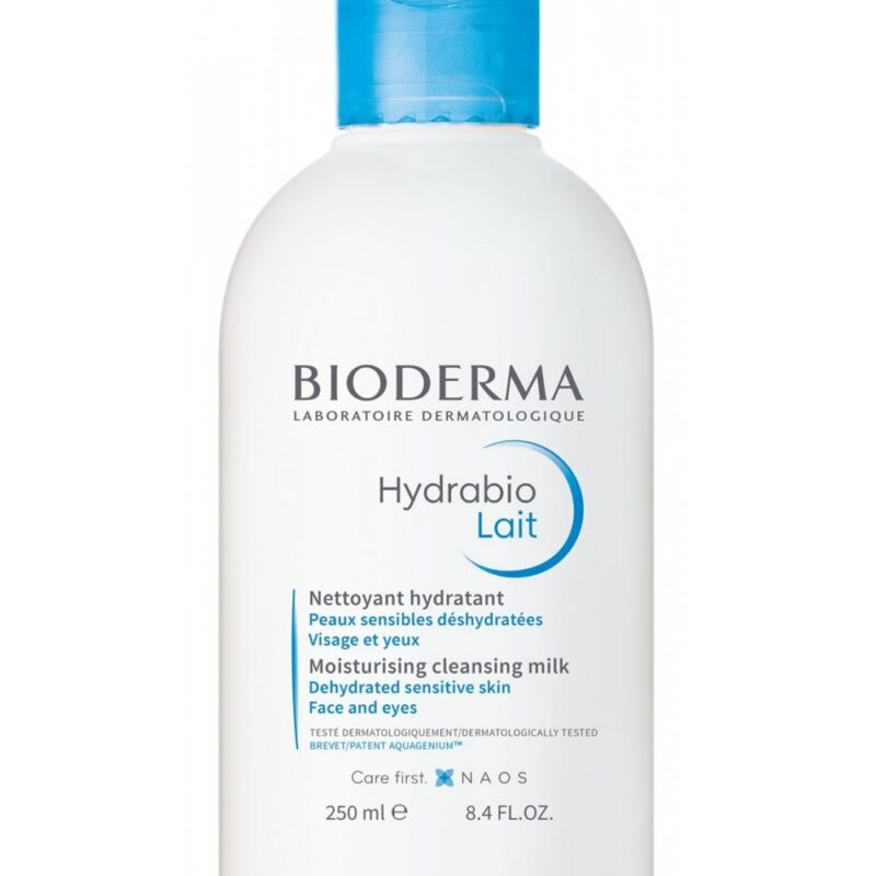 Le lait nettoyant démaquillant visage et yeux Hydrabio apporte douceur et hydratation